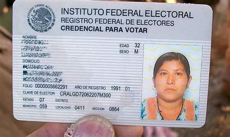 mexican federal electoral card